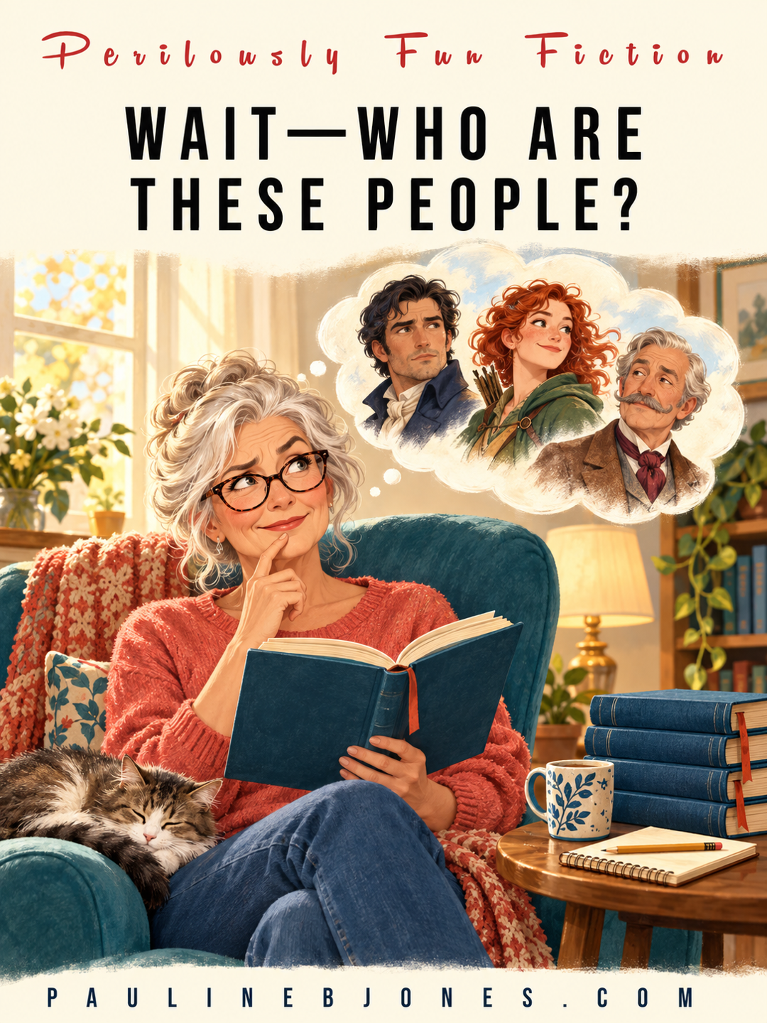 reader trying to figure out who the characters are