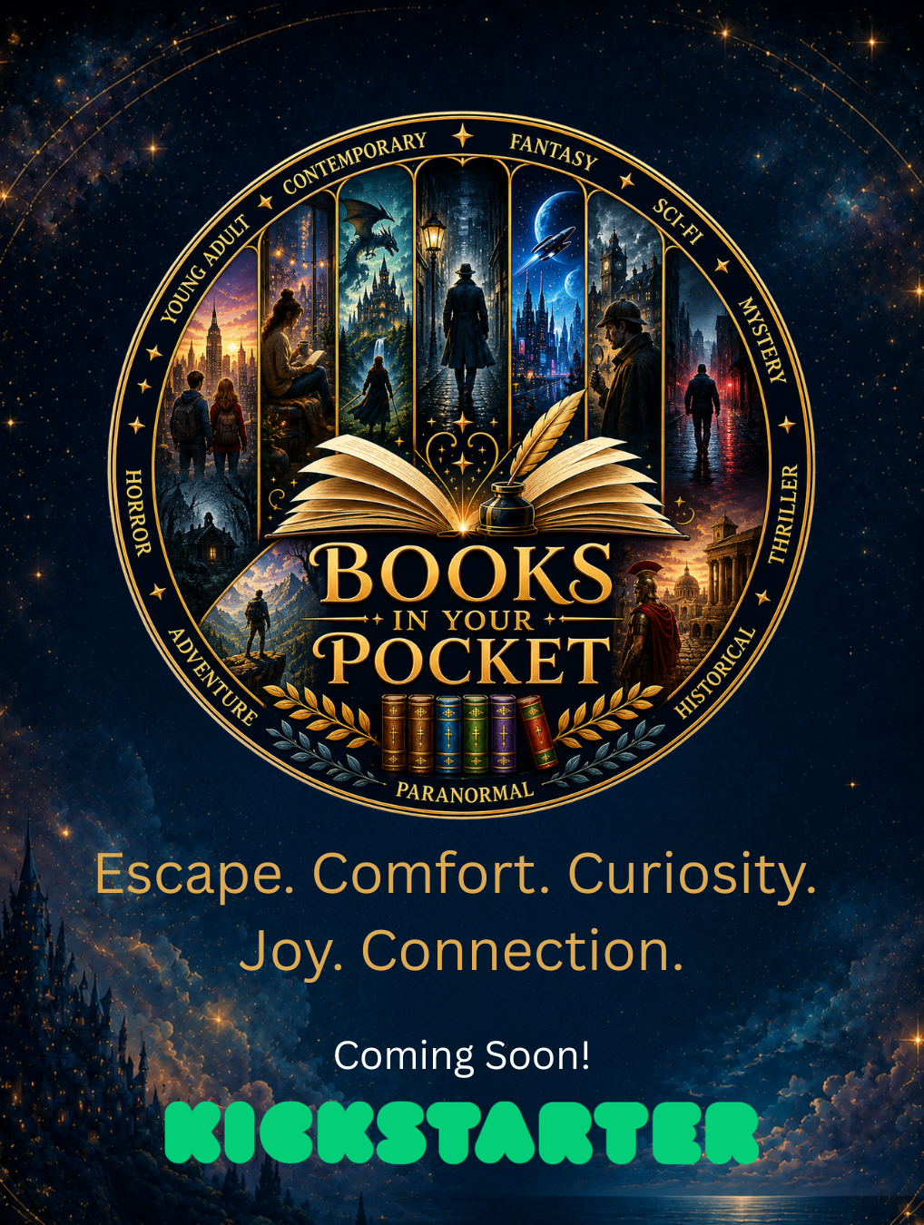 Books in your Pocket Kickstarter graphic