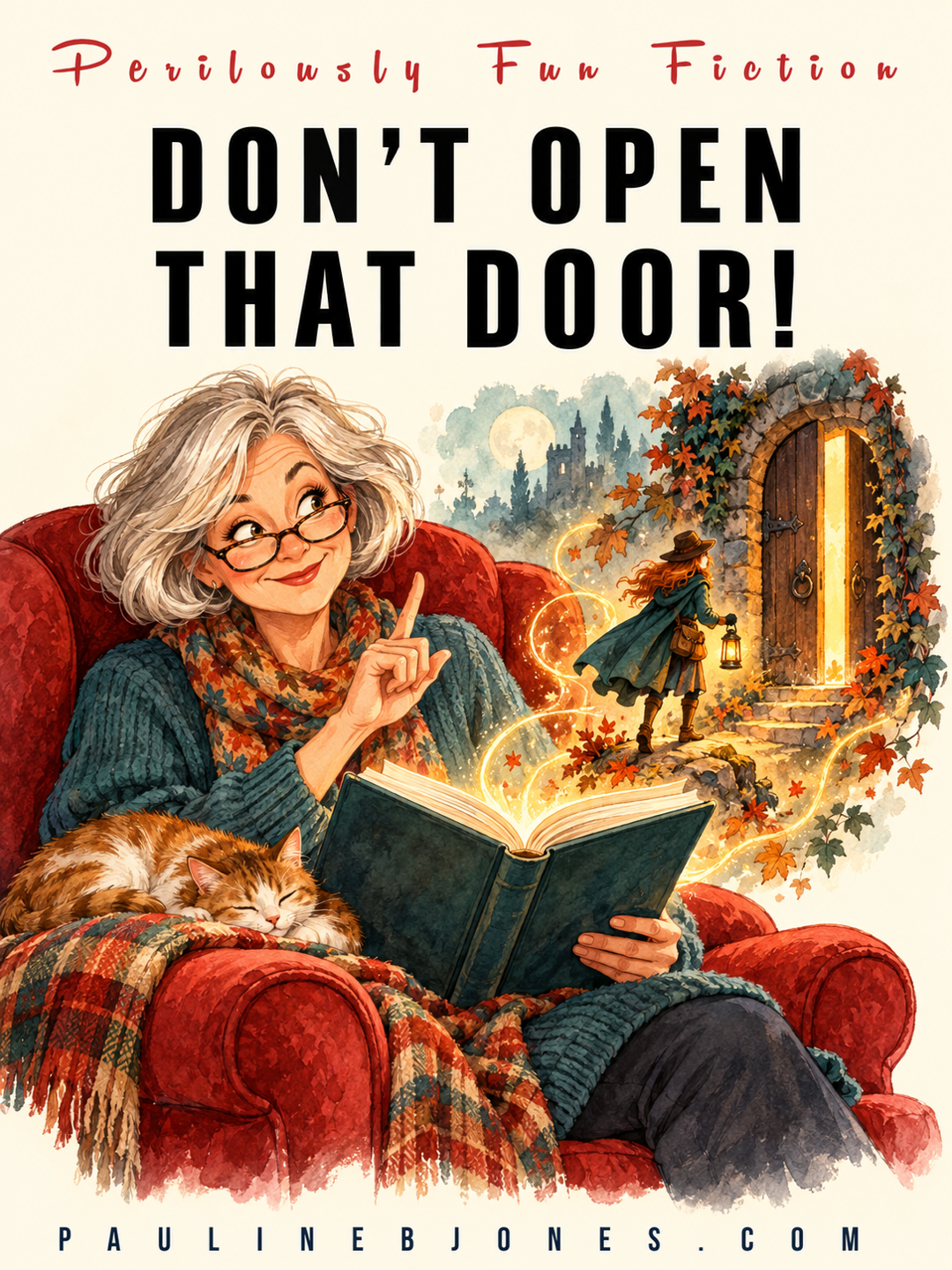 Reader trying to warn character not to open the door.